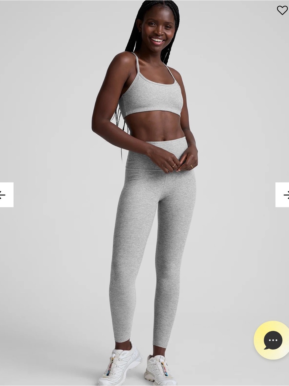 Beyond Yoga Spacedye Slim Racerback Bra & Caught In The Midi High Waisted Leggin